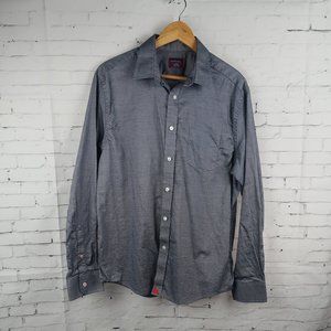 UNTUCKIT MENS BLUE CHAMBRAY LONG SLEEVED BUTTON DOWN SHIRT SIZE LARGE